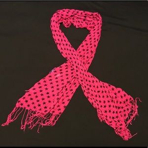 Miley Cyrus & Max Azria Pink & Black Scarf